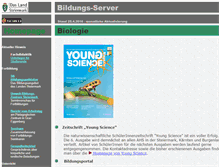 Tablet Screenshot of biologie.asn-graz.ac.at
